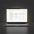 Supplement & Nutrition Tracker Google Sheets - digital tracker on laptop screen